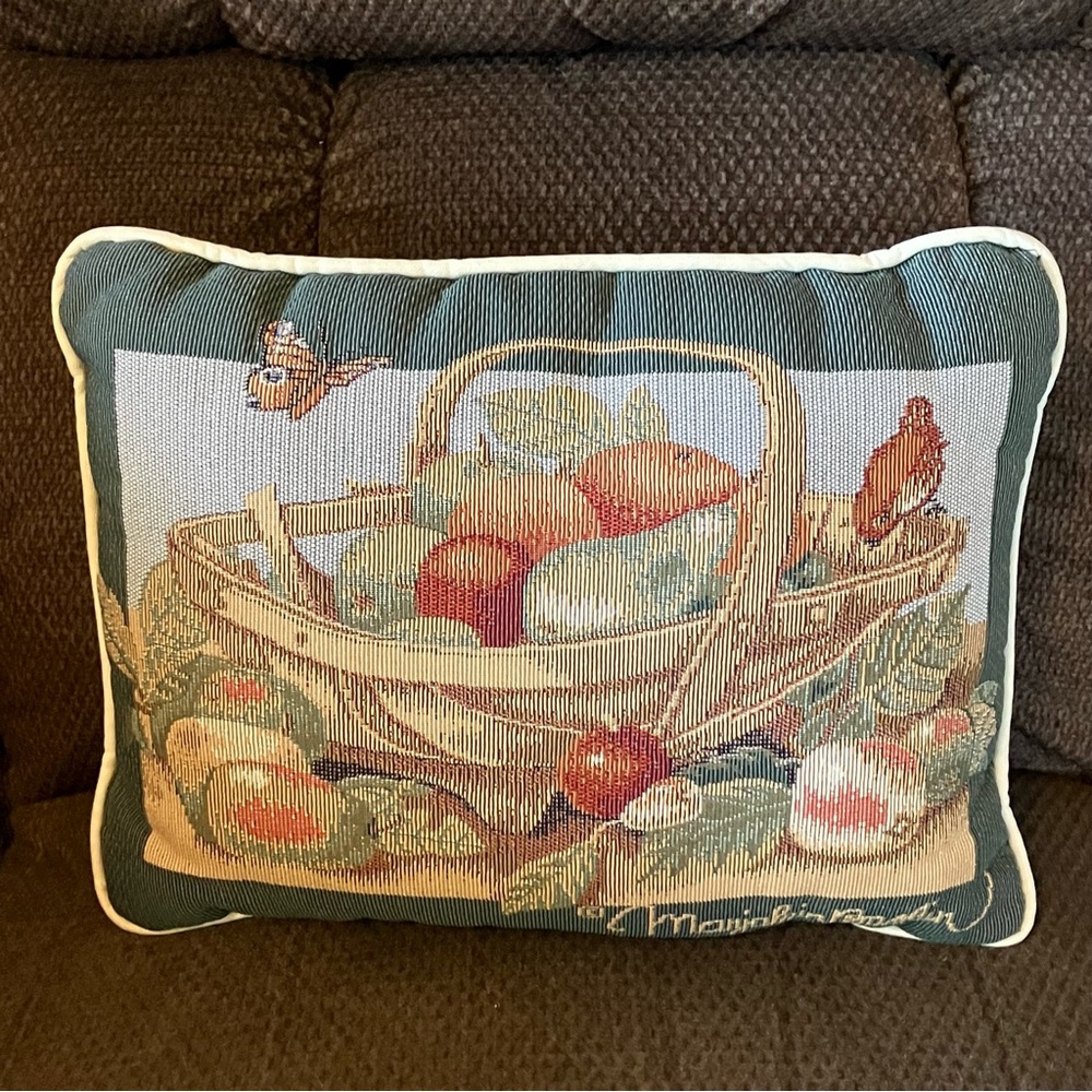 Vintage Marjolein Bastin Tapestry Throw Pillow